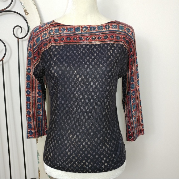 Ralph Lauren Tops - Ralph Lauren navy top petite small